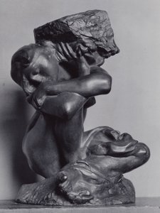 Den fallna karyatiden bär sin sten av Auguste Rodin