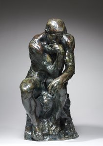 Tänkaren, ca 1880 av Auguste Rodin