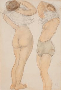 Två figurer, n.d. av Auguste Rodin