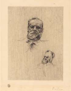 Victor Hugo, en face av Auguste Rodin