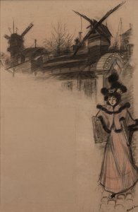 Moulin de la Galette-studien, 1896. av Auguste Roedel