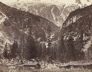 Chalet de Handeck, Hasli-dalen, kantonen Bern, Schweiz, ca. 1860