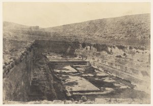 Jerusalem. Salomos bassänger. Detaljer av Auguste Salzmann
