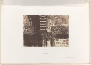 Kapitelen van de Heilig Grafkerk, Jeruzalem Jerusalem. Heliga graven. Uppgifter om versaler (titel på objekt) av Auguste Salzmann