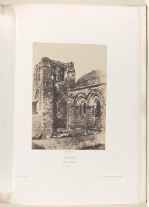 Tornet av den heliga gravens kyrka i Jerusalem Jerusalem. Sankt graven. Clocher (titel på objekt) av Auguste Salzmann