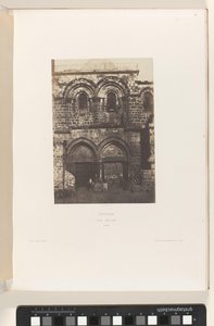Fasad av Heliga gravens kyrka, Jerusalem Jerusalem. Sankt graven. Fasad (titel på objekt)