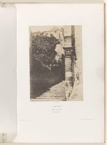 Kolumn i förgården till Heliga gravens kyrka i Jerusalem Jerusalem. Sankt graven. Colonne du parvis (titel på objekt) av Auguste Salzmann