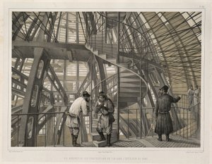 Metallkonstruktion inuti katedralen Från: The Construction of the Saint Isaacs Cathedral, 1845