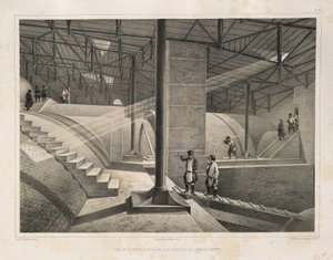 En del av bågen och ett plåttak Från: The Construction of the Saint Isaacs Cathedral, 1845