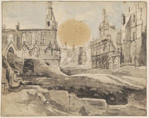 En stad i ruiner av Augustin Coppens