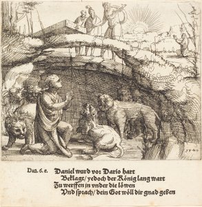 Daniel i lejonhålan, 1549. av Augustin Hirschvogel