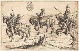 Herbersteins resa till Danmark, 1546. av Augustin Hirschvogel