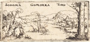 Landskap med tre brinnande städer: Sodom, Gomorra och Tyrus