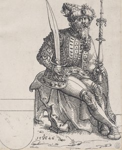 Maximilian I, från Herberstain, Rerum Muscoviticarum Commentarii, 1546. av Augustin Hirschvogel