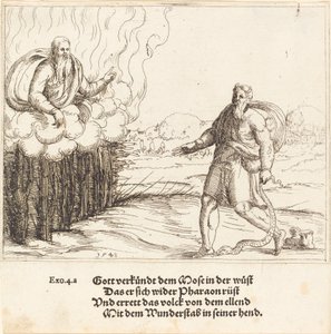 Moses och ormen av Augustin Hirschvogel