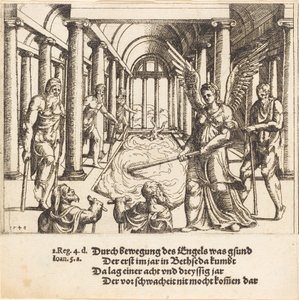Ängeln som agiterar poolen i Bethesda, 1548.