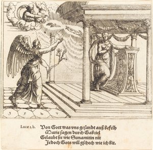 Bebådelsen, 1547. av Augustin Hirschvogel