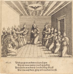 Den Helige Andes nedstigning, 1548. av Augustin Hirschvogel
