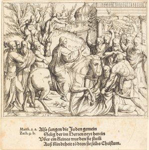 Intåget i Jerusalem, 1547. av Augustin Hirschvogel