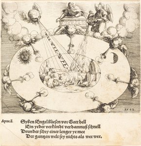 Öppnandet av det sjunde inseglet, 1549. av Augustin Hirschvogel