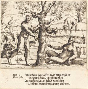 Evas frestelse av Augustin Hirschvogel