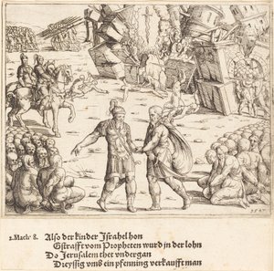 Judas Maccabeus seger över Niccanor av Augustin Hirschvogel