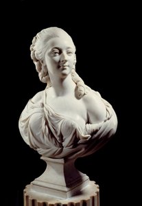Byst av Jeanne Becu, grevinna (eller madame) av Barry (1743-1793). Skulptur av Augustin Pajou (1730-1809)