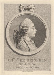 Porträtt av Charles-Frédéric de Heinecken