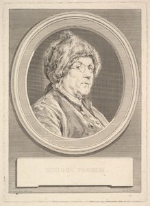 Porträtt av Benjamin Franklin, 1777. av Augustin de Saint Aubin