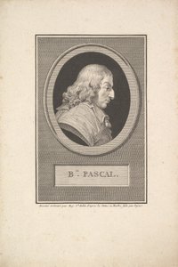 Porträtt av Blaise Pascal, 1802. av Augustin de Saint Aubin