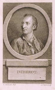 Porträt von Denis Diderot von Augustin de Saint Aubin