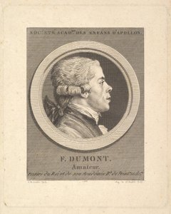 Porträt von François Dumont, 1788 von Augustin de Saint Aubin