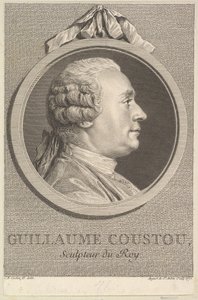 Porträtt av Guillaume Coustou, 1770. av Augustin de Saint Aubin