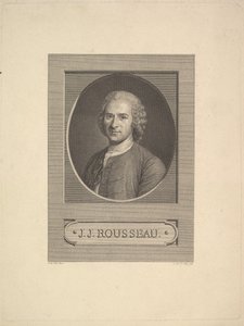 Porträtt av Jean-Jacques Rousseau, 1777.