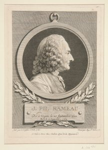 Porträtt av Jean-Philippe Rameau av Augustin de Saint-Aubin