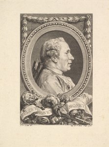 Porträtt av Jean Monnet, 1765. av Augustin de Saint Aubin