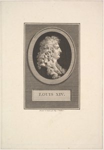 Porträtt av Ludvig XIV, 1779. av Augustin de Saint Aubin