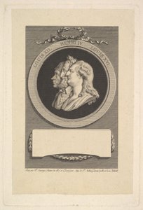 Porträtt av Ludvig XVI, Henri IV och Ludvig XII, 1791. av Augustin de Saint Aubin