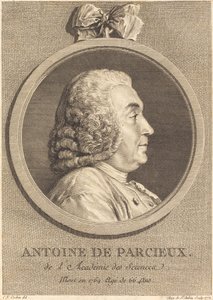 Antoine DeParcieux av Augustin de Saint Aubin after Charles Nicolas Cochin I