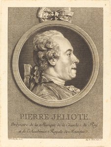 Pierre Jeliote av Augustin de Saint Aubin after Charles Nicolas Cochin II