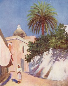 Gata, Capri (färglitografi)