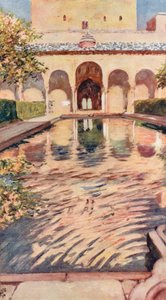 Myrternas gård, Alhambra (färglitografi) av Augustine Fitzgerald