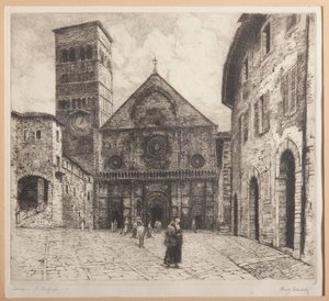 Assisi, S. Rufinus (etsning på papper)