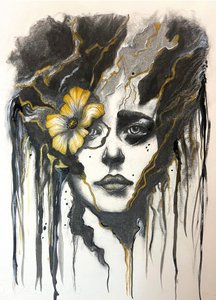 Porträtt av Golden Bloom av Augustus Caelthorne