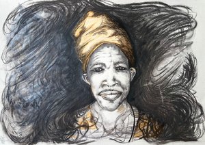 Ett glädjefyllt afrikanskt porträtt av Augustus Caelthorne