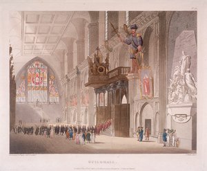 Guildhall, London, 1808 av Augustus Charles Pugin, Thomas Rowlandson