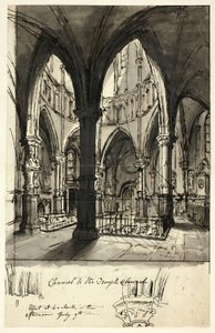 Kansli för tempelkyrkan av Augustus Charles Pugin