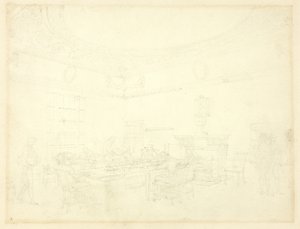 Studie för Board of Trade, från Microcosm of London av Augustus Charles Pugin