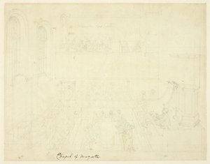 Studie för Chapel of Newgate, från Microcosm of London av Augustus Charles Pugin
