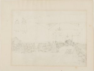Studie för matsal, Asylum
